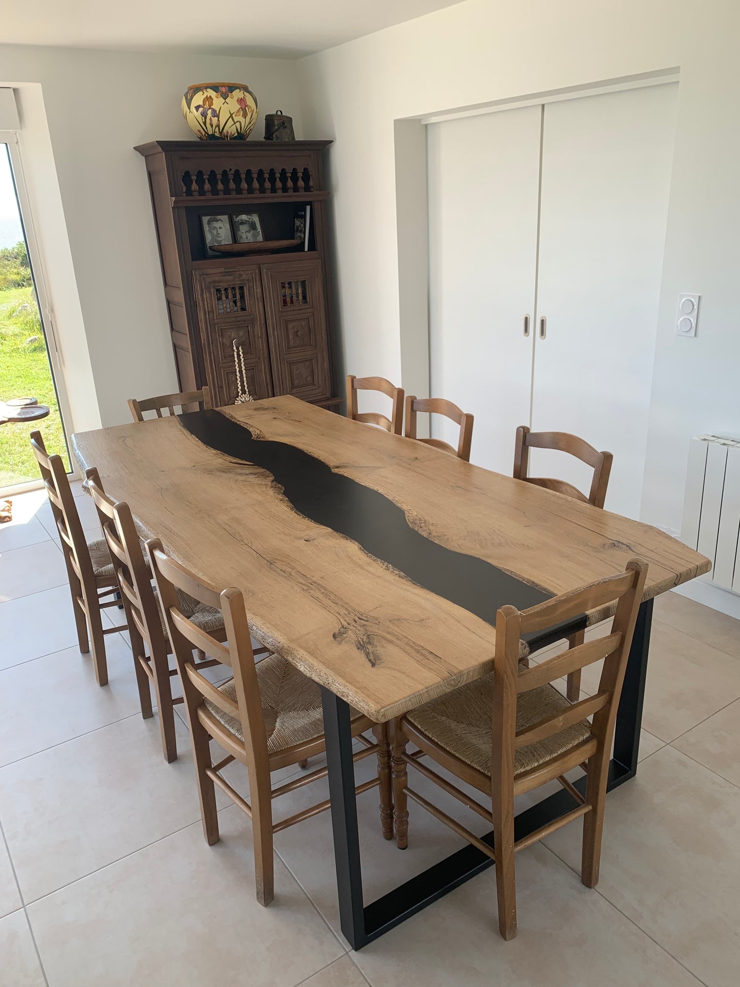 Table à manger rivière (Orme)