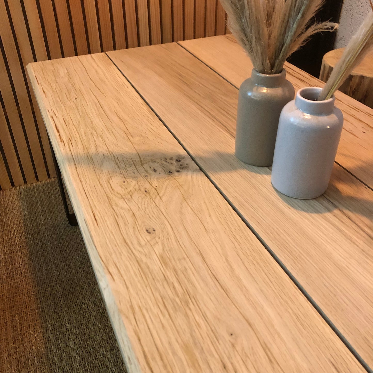 Table basse en chêne massif